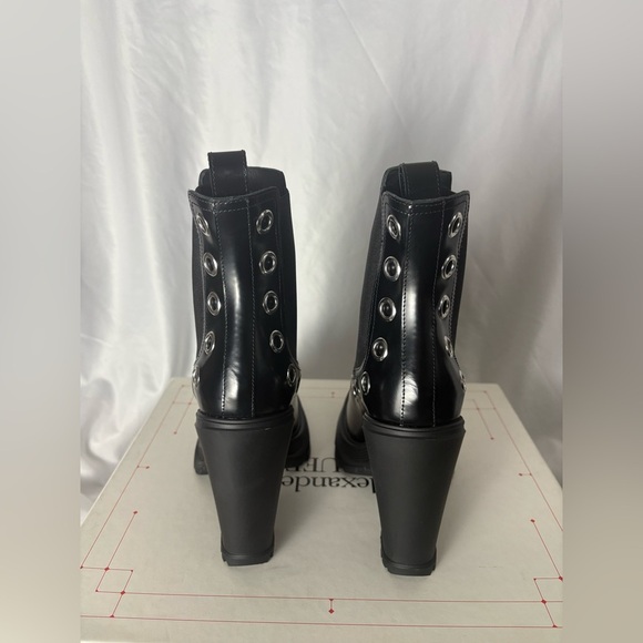 Alexander McQueen Black Leather Boots | NIB Luxury - Picture 13 of 16